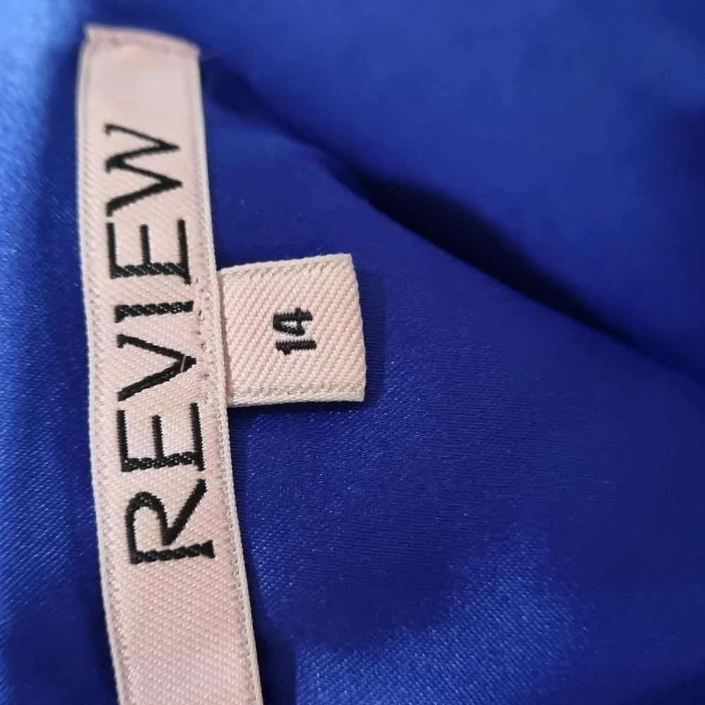 Review Cobalt Blue Dress - Size 14 - Picture 2 of 2